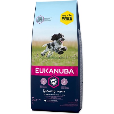 Eukanuba Puppy & Junior Medium Breed 18 kg