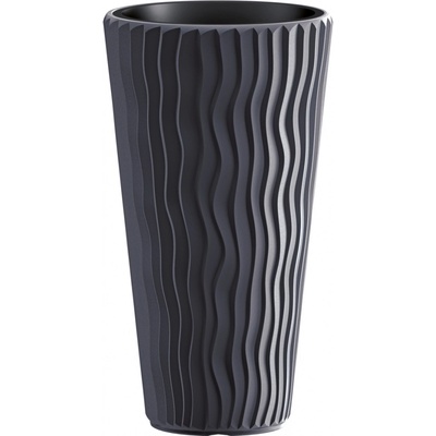 Prosperplast Kvetináč SANDY SLIM antracit 29,7 cm
