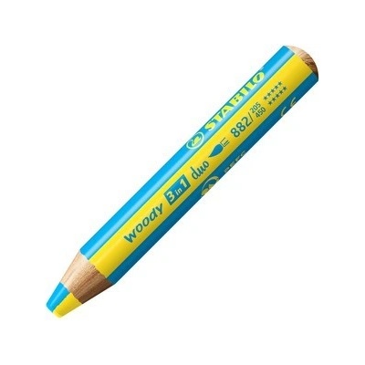 STABILO woody 3 in 1 duo žlutá/azurová modrá