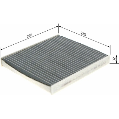 Kabínový filter R2543 BOSCH 1987432543