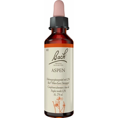 Bachovy originální květové esence Topol osika Aspen 20 ml