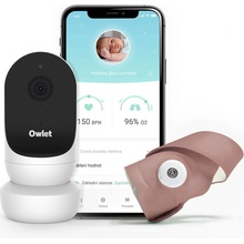 Owlet Chytrá ponožka a kamera Cam 2 & Smart Sock 3 Duo - Dusty Rose