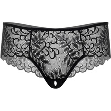 Daring Intimates Ella Crotchless Cheeky Panty Black