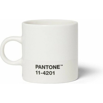 Pantone Biely keramický hrnček na espresso Cloud Dancer 120 ml