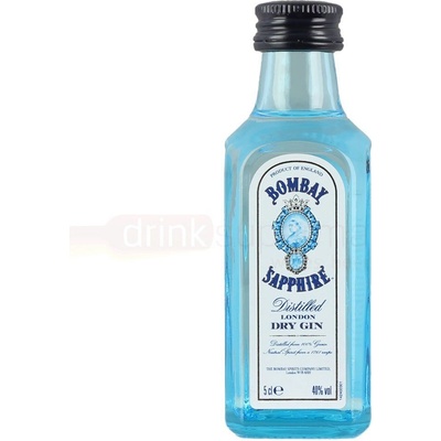 Bombay Gin 40% 0,05 l (čistá fľaša)