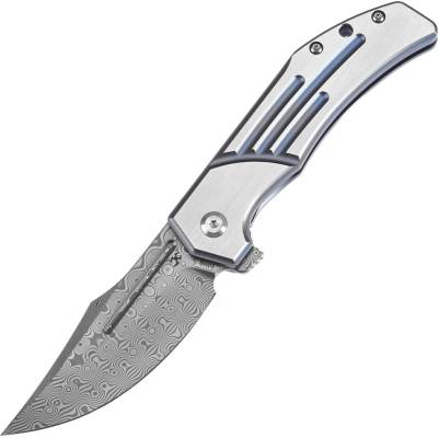 KANSEPT Orion Damascus 0,137''/3,5mm Modře eloxovaný a strojově saténový titan K1