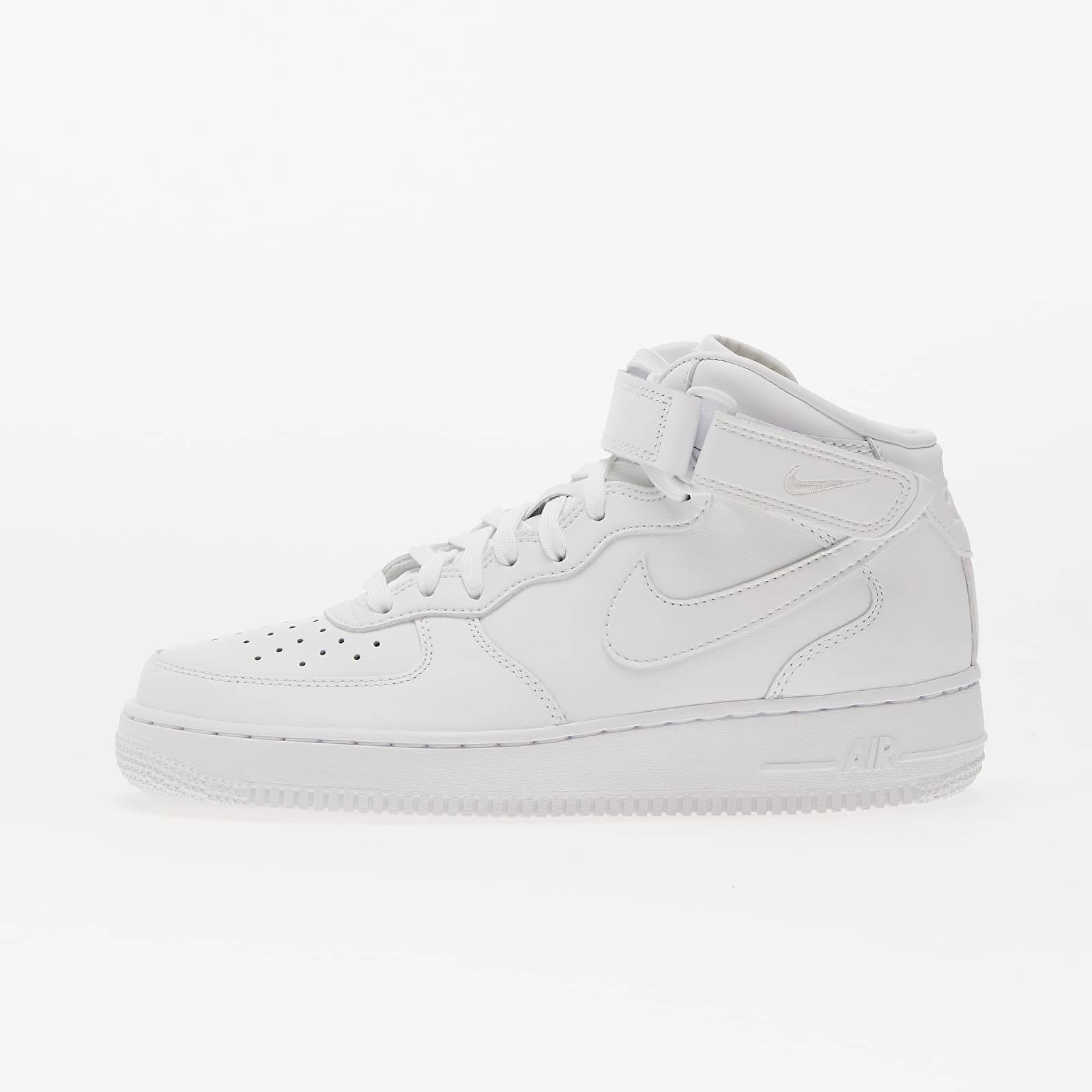 grey and white high top air force ones