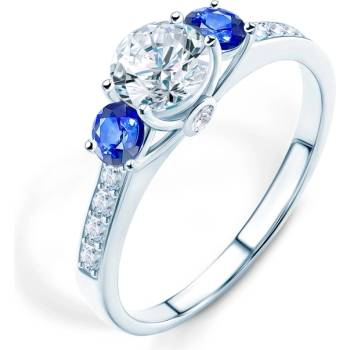 SAVICKI Годежен пръстен Dream: бяло злато, бял сапфир