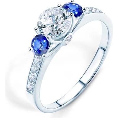 SAVICKI Годежен пръстен Dream: бяло злато, бял сапфир