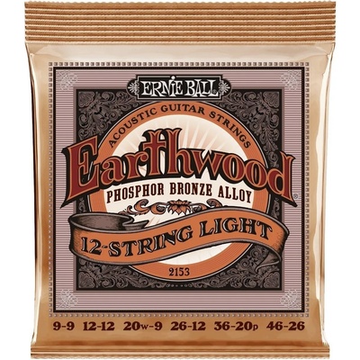 Ernie Ball 2153 Earthwood 12 Струни за акустична китара (P02153)
