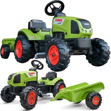 FALK Šliapací traktor 2040B Claas Arion 410 s vlečkou