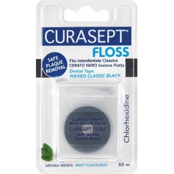 Curasept Конец за зъби, черен, 50 m