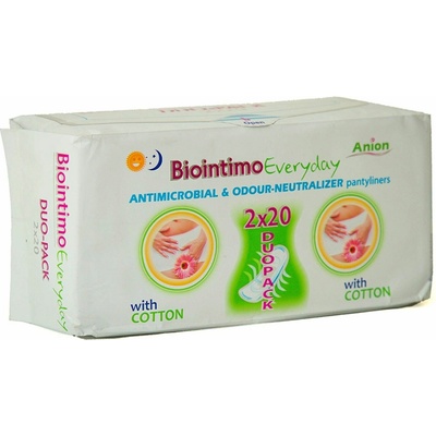 BioIntimo Anionové hygienické vložky intímky 2 x 20 ks