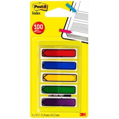 POST-IT Záložky Post-it Index šípka 11,9x43.2mm, 5x20l