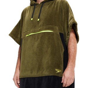 Speedo swim poncho unisex black/yellow s