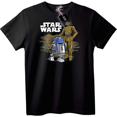 NOONEBRAND Тениска Star Wars R2-D2 и C-3PO - 2XL, White