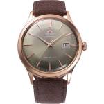 Orient RA-AC0P04Y Мъжки часовник - Класически, Автоматичен, Бронзов циферблат, Веган кожа, Минерално стъкло Часовници