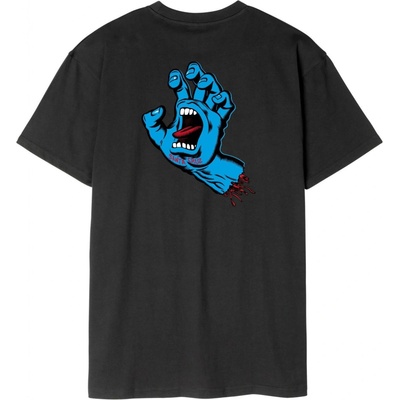 Santa Cruz SCREAMING HAND CHEST TEE Black