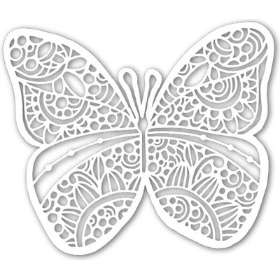 Šablona TCW 6aquot;x6aquot; (15,2x15,2 cm) - Sunny Butterfly The Crafter´s Workshop