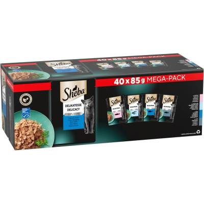 Sheba Delicacy паучове Рибен избор в желе 40 x 85 g