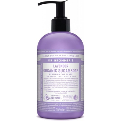 Dr. Bronner's Shikakai Levander tekuté hydratační mýdlo na tělo i vlasy 355 ml