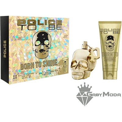 Police To Be Born To Shine - EDT тоалетна вода 75 ml + шампоан за цялото тяло 100 ml - подаръчен комплект за мъже (2510776)