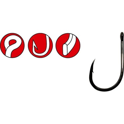 Gamakatsu Power carp ring eye NS black vel.10 10 ks