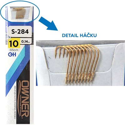 OWNER Návazce na plavanou S-284 vel.10 65cm 0,14mm