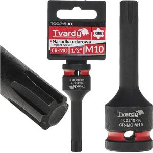 Tvardy Ударна вложка ribe 1/2" m10 cr-mo 82245 (t00219-10)