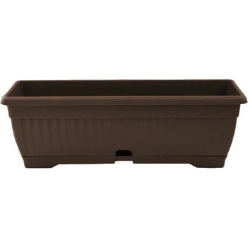 Image 1 of Сандъче за цветя ребро тъмно кафяво 40см (ри-8319)