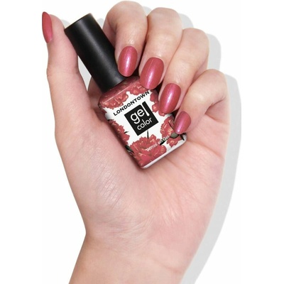 LONDONTOWN Gel Color Slopeside gélový lak na nechty chrómová červená ruža 12 ml