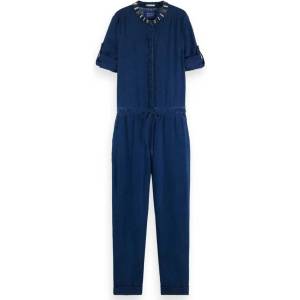 Scotch & Soda Гащеризон Scotch & soda Indigo Tencel long sleeve jumpsuit - Blue (Indigo)