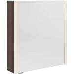 SAPHO Alix - Огледален шкаф с LED осветление 66x70x18 см, 2 врати, ляво/дясно, бор в рустик стил AX166-0016 (AX166-0016)