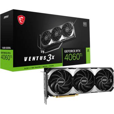 MSI GeForce RTX 4060 Ti VENTUS 3X OC 16GB GDDR6X 128bit (V517-069)