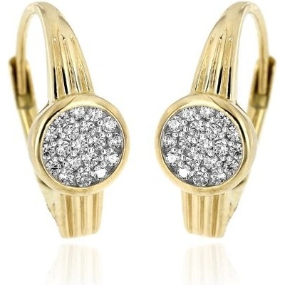 Zlatnictví U Kostela zlaté náušnice se zirkony 1886