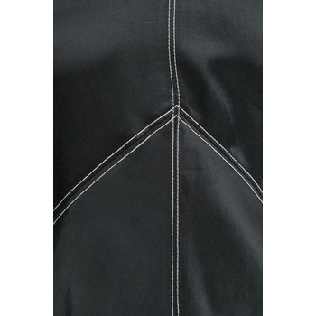 DAY Birger et Mikkelsen Рокля с лен Day Birger et Mikkelsen Aurora в черно дълга разкроена DAY65243650 (DAY65243650)