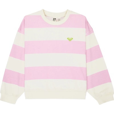 Roxy Детски пуловер Roxy Kid's Little Things Crew Jumper - Crocus Petal Strictly Stripe - размер 12 Years (704-6040-0115)
