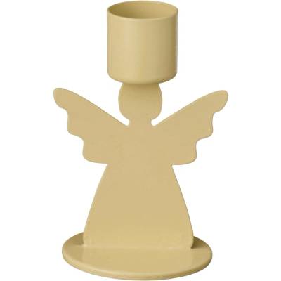 Ib Laursen Kovový svícen Angel Cream, krémová barva, kov