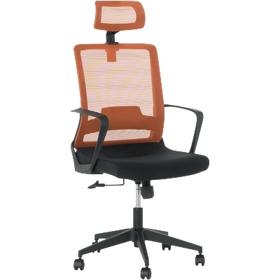 Carmen Президентски офис стол КАРМЕН 7562 - черно - оранжево