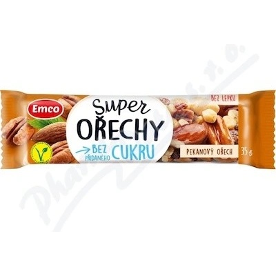 Emco Super ořechy tyčinka Pekanový ořech 35 g