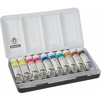Schmincke Horadam Kovový set akvarelových farieb 10 x 15 ml