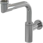 ALCA PLAST СИФОН ЗА УМИВАЛНИК design СПЕСТЯВАЩ МЯСТО БЕЗ ВИТЛО 11/4" ф32 МЕТАЛ ХРОМ alcaplast (a403)