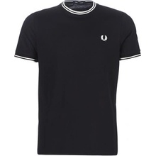Fred Perry tričko s krátkym rukávom Twin tipped čierne