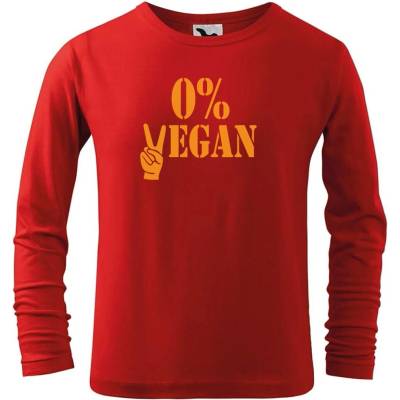 Dobrý triko Dětské bavlněné triko 0% vegan Červená