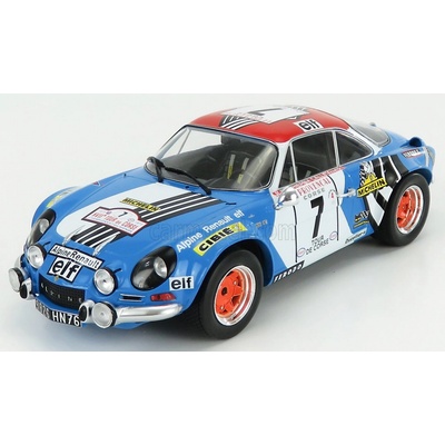 Ixo-models Renault Alpine A110 N 7 Rally Tour De Corse 1973 J.l.therier M.callewaert Modrá Bílá Červená 1:18