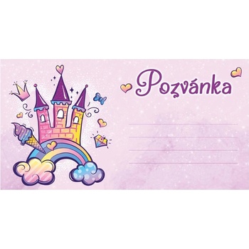 Pozvánka na oslavu 190x100mm s motivem