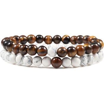 HARAHU Гривни an-13787 - Кафява / Бяла kp13787 (an-13787)