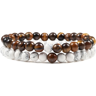 HARAHU Гривни an-13787 - Кафява / Бяла kp13787 (an-13787)