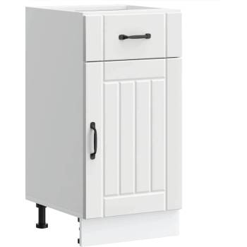 vidaXL Кухненски шкаф Lucca Бяла инженерна дървесина (853707)