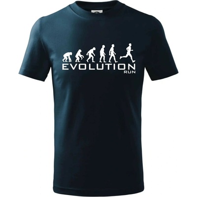 Evolúcia Beh tričko detské tmavomodrá